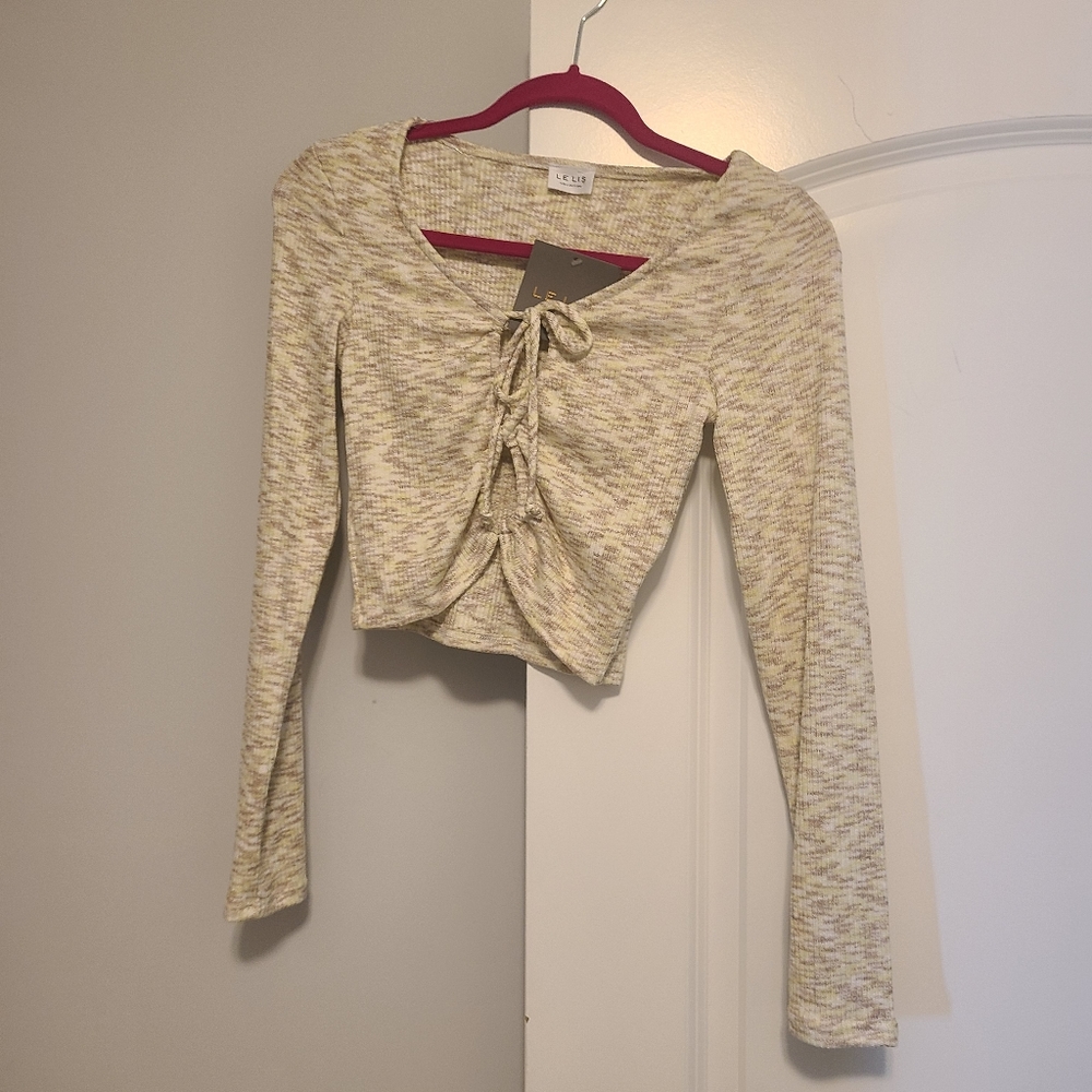 Crop Long Sleeve Blouse